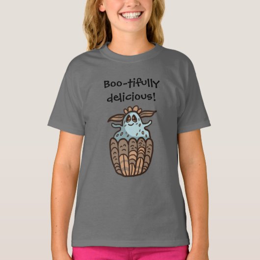 おもしろ幽霊ハロウィンTシャツ Tシャツ (正面)