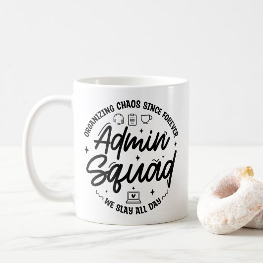 おもしろ引用符付き 管理職感謝デー チームグッズ コーヒーマグカップ (ドーナツ)