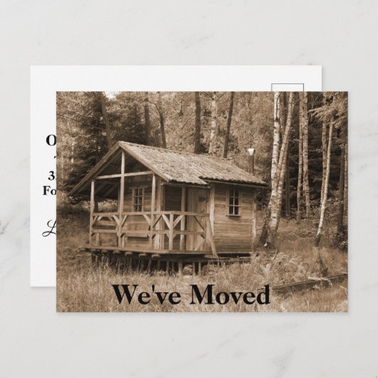 おもしろ引越し葉書 おもしろ引越しポストカード ポストカード (正面/裏面)