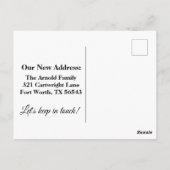 おもしろ引越し葉書 おもしろ引越しポストカード ポストカード (裏面)