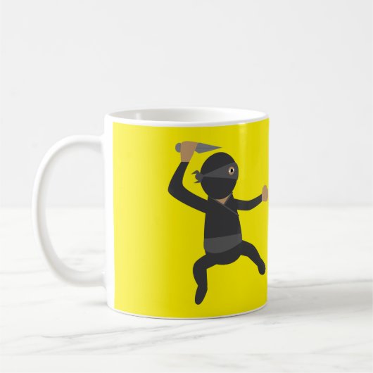 おもしろ忍者 コーヒーマグカップ (左)