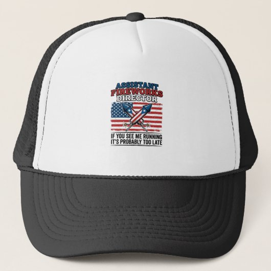 おもしろ愛国花火副監督Tシャツ キャップ (正面)