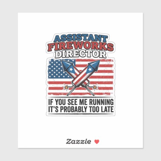 おもしろ愛国花火副監督Tシャツ シール (シート)