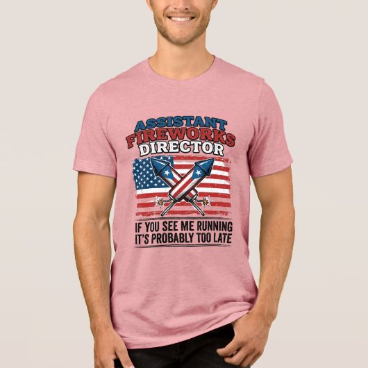 おもしろ愛国花火副監督Tシャツ トライブレンドTシャツ (正面)
