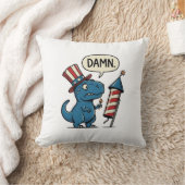 おもしろ愛国T-Rex花火Tシャツデザイン_1 クッション (ブランケット)