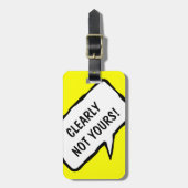 おもしろ旅行用スーツケースタグ | 明らかにあなたのものではない！ ラゲッジタグ (正面縦)
