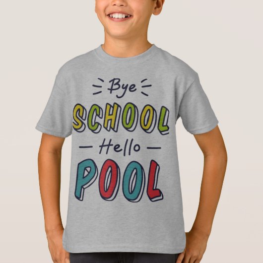 おもしろ最後の登校日男子Tシャツ - 学校さようなら Tシャツ (正面)