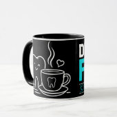 おもしろ歯医者燃料 オーダーメイド コーヒーマグ マグカップ (正面左)