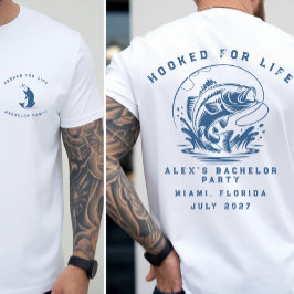 おもしろ漁師のカスタムフィッシングバチェラー・パーティー Tシャツ