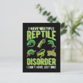 おもしろ爬虫類ゲコリザードラバー ポストカード (スタンド正面)