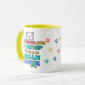 おもしろ猫 臓器提供啓発 マグカップ (正面左)