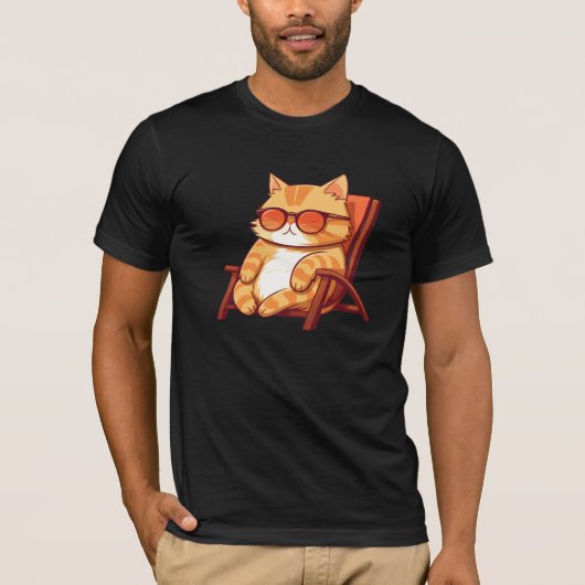 おもしろ猫Tシャツ Tシャツ (正面)
