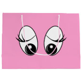 おもしろ目ギフトバッグ ラージペーパーバッグ (裏面)