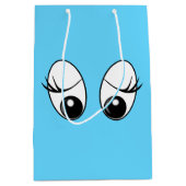 おもしろ目ギフトバッグ 色を選ぶ ミディアムペーパーバッグ (正面)