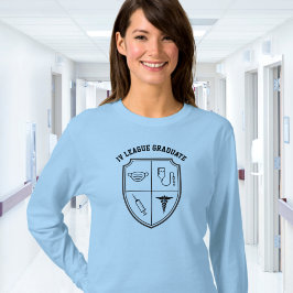 おもしろ看護師 I.V. League Tシャツ