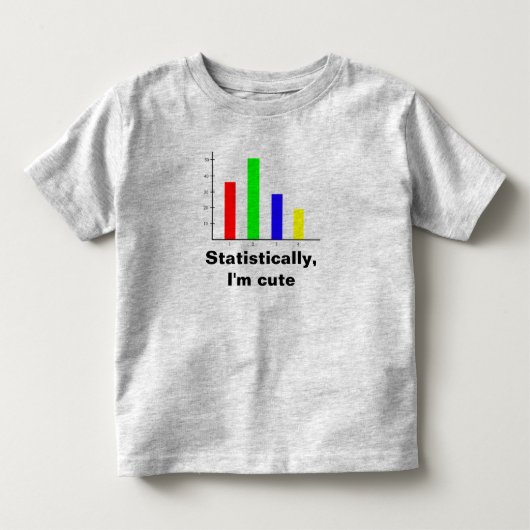 おもしろ統計 トドラーTシャツ (正面)