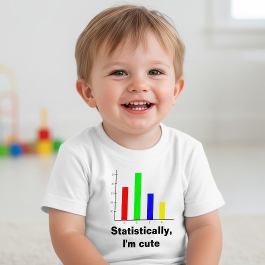 おもしろ統計 ベビーTシャツ