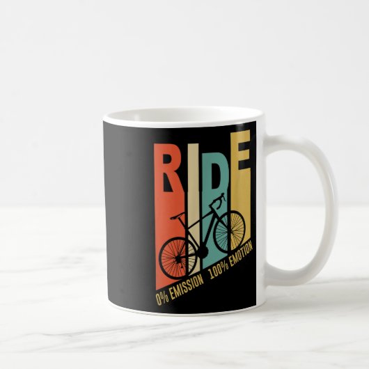 おもしろ自転車ギフト環境保護 コーヒーマグカップ (右)