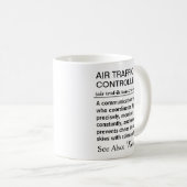 おもしろ航空管制官の定義 コーヒーマグカップ (正面右)