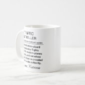 おもしろ航空管制官の定義 コーヒーマグカップ (正面左)