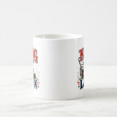 おもしろ芝刈り機パパマグカップデザイン コーヒーマグカップ (中央)