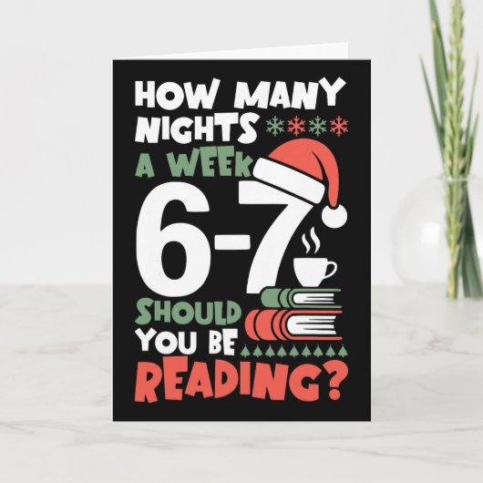 おもしろ読書67 ミーム 英語教師 クリスマス ボ カード (正面)