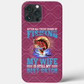 おもしろ釣り夫の名言「私の妻が最高の釣果」 Case-Mate iPhoneケース (裏面)