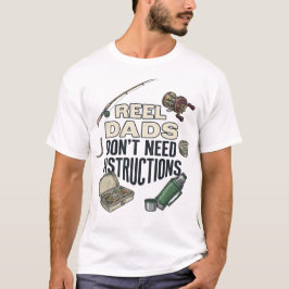おもしろ釣り好きパパの「釣り名人には説明不要」Tシャツ Tシャツ