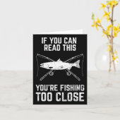 おもしろ釣り釣り近すぎる父の日 カード (黄色い花)