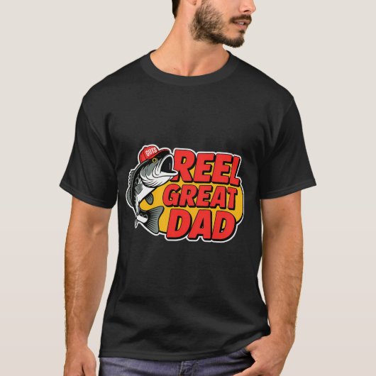 おもしろ釣り お父さんの日 プレゼント Tシャツ (正面)