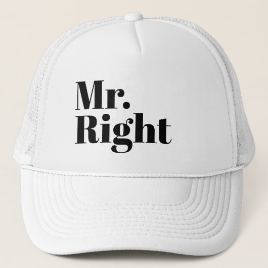 おもしろ雑貨　野球　ＭＲ．ＲＩＧＨＴ キャップ (正面)