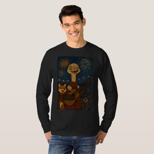 おもしろ音楽 Tシャツ (正面フル)