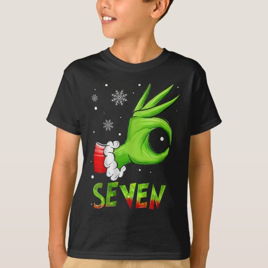 おもしろ6 7 ミームサンタ クリスマス Xmas 先生 Tシャツ (正面)