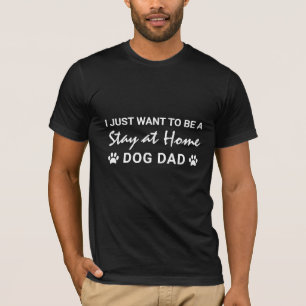 おもしろ おうち大好き パパ犬 肉球プリント Tシャツ