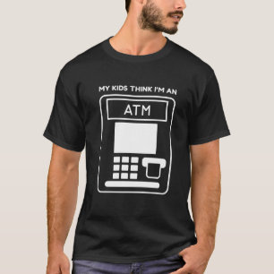 おもしろ おやじ ATM だと思われてる Tシャツ