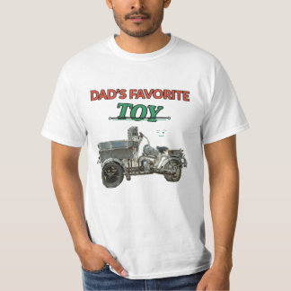 おもしろ お父さんの大好きなおもちゃのバイク Tシャツ