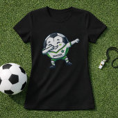 おもしろ＆かわいいダッブリングサッカーボール Tシャツ