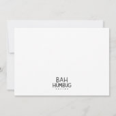 おもしろ かわいい ダンシング ブラックサンタ パーティー 招待状 (裏面)