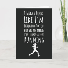 おもしろ かわいい ランニング カード ランナー 運動 彼女のため