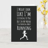 おもしろ かわいい ランニング カード ランナー 運動 彼女のため (黄色い花)