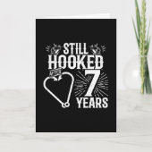 おもしろ かわいい 7周年 カップル 結婚7年目 カード (正面)