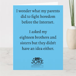 おもしろ ダッドジョーク カード