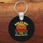 おもしろ ダンボール ボックス ブレイカー ダウン サーカスティック レトロ キーホルダー (正面)