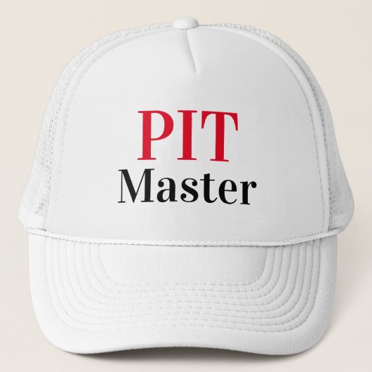 おもしろ ノベルティ 野球 PIT MASTER キャップ (正面)