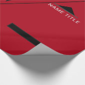 おもしろ ビジネス ラッピングペーパー カスタム 名前 テキスト (角)