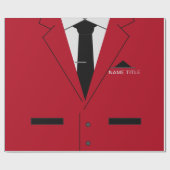 おもしろ ビジネス ラッピングペーパー カスタム 名前 テキスト (フラット)