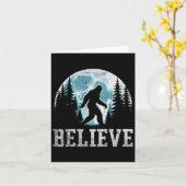 おもしろ ビッグフット サスクワッチ ギフト 父の日 父親へ カード (黄色い花)