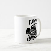 おもしろ ファリアス 車を運転する猫 コーヒーマグカップ (正面右)