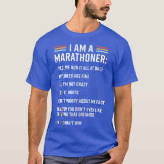 おもしろ マラソン ランナー コーチ 私はマラソンランナー Tシャツ