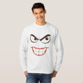 おもしろ メンズ Tシャツ, DEMENTED FACE Tシャツ (正面フル)